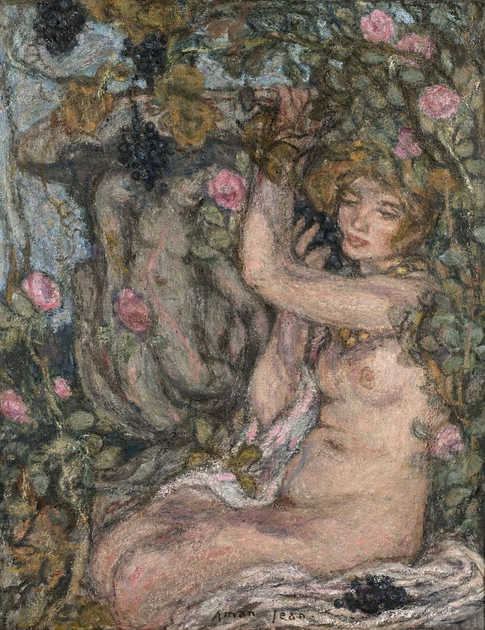 Sul lato del vaso